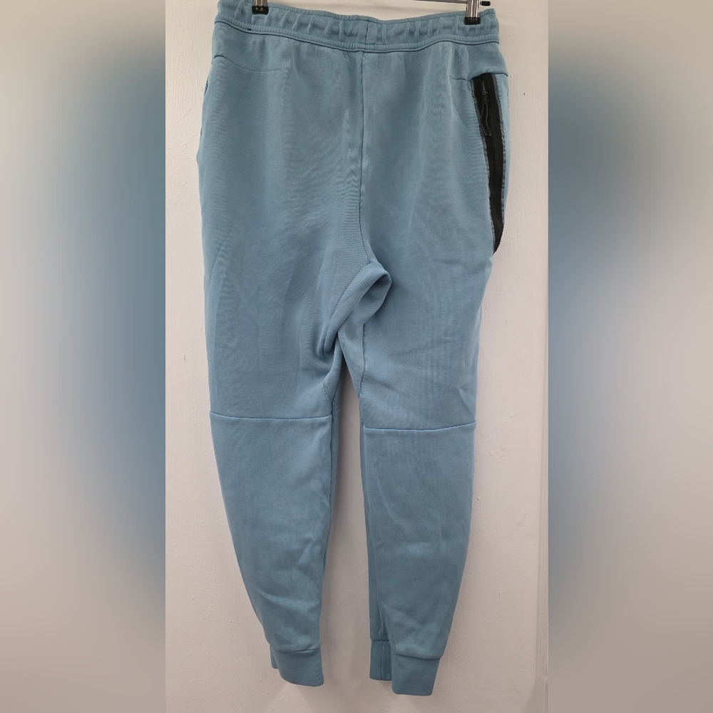 Nike Tech Fleece Joggers Men’s Small Blue Zip Pocket Sweatpants - Picture 2 of 12